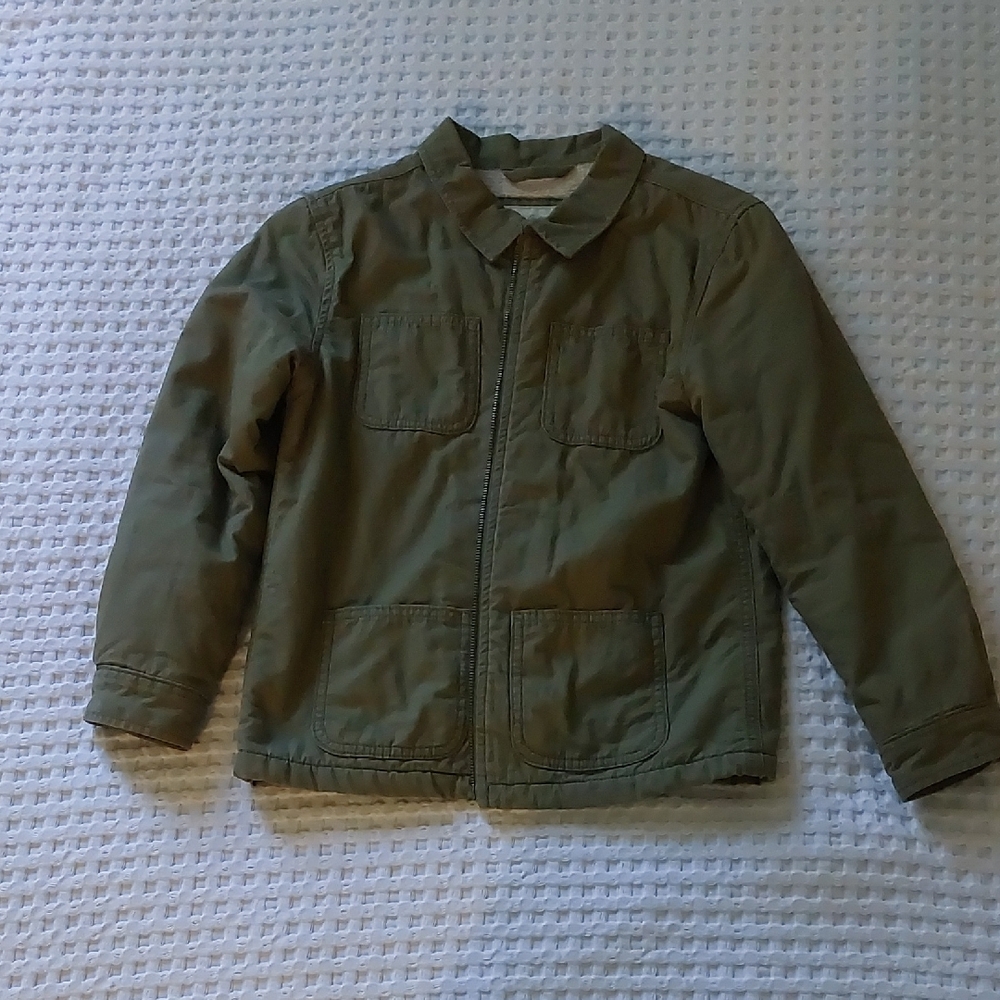 Hanna Andersson Olive Green Fleece Lined Jacket